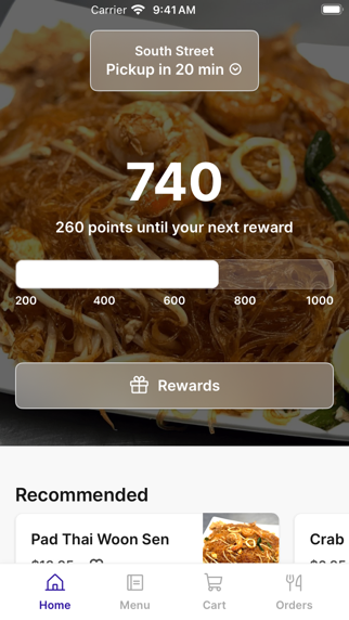 Mercy Thai Restaurant iPhone screenshot 1 - Food & Drink app