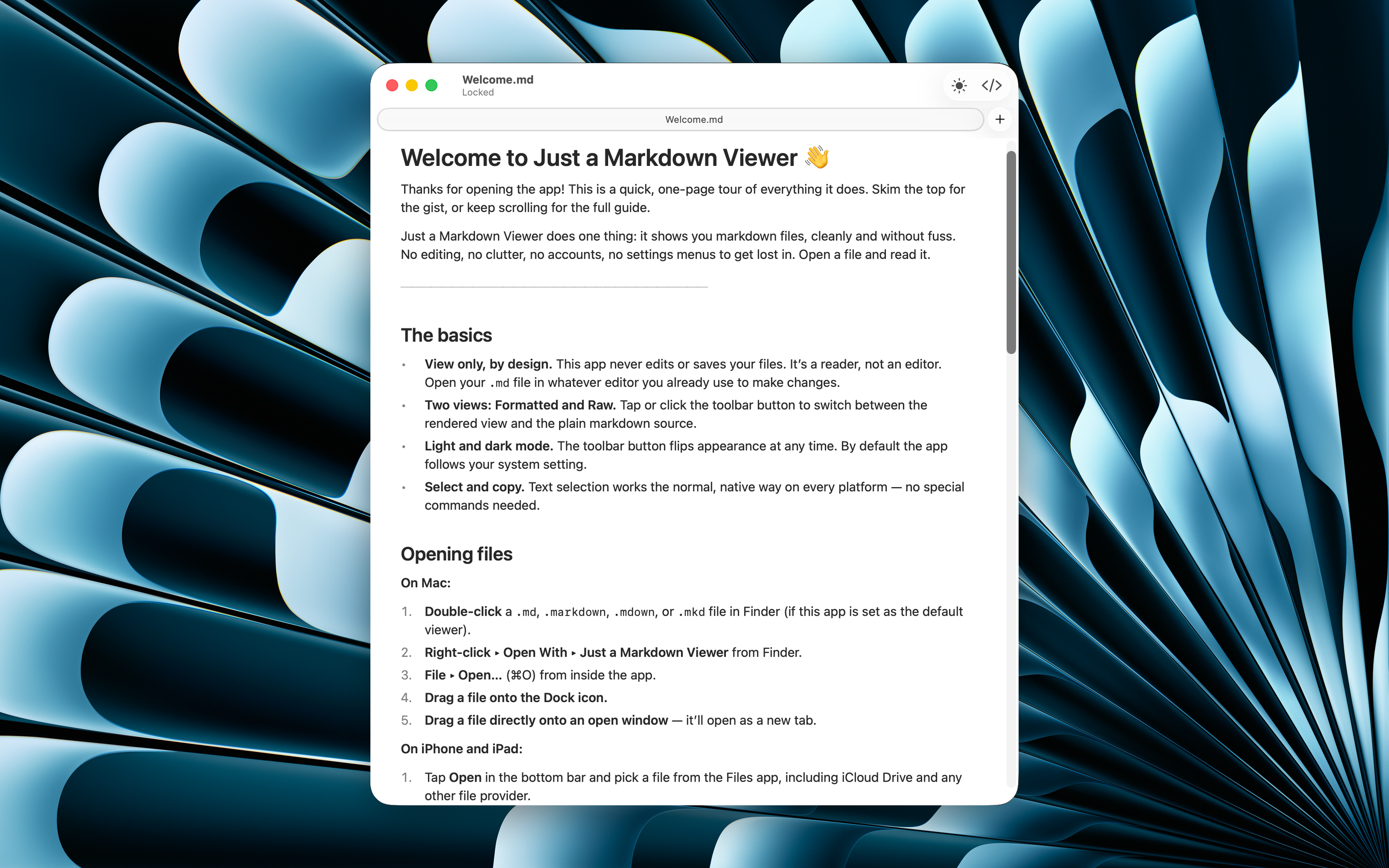 Just a Markdown Viewer screenshot 12
