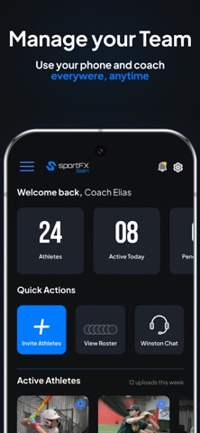 sportFX.ai Team iPhone screenshot