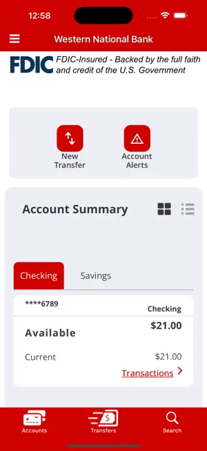 Western National Bank - Mobile screenshot 2