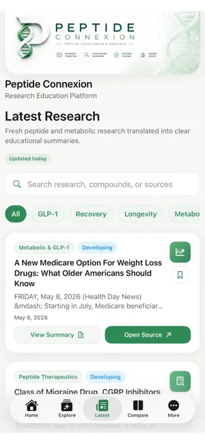 Peptide Connexion screenshot 3
