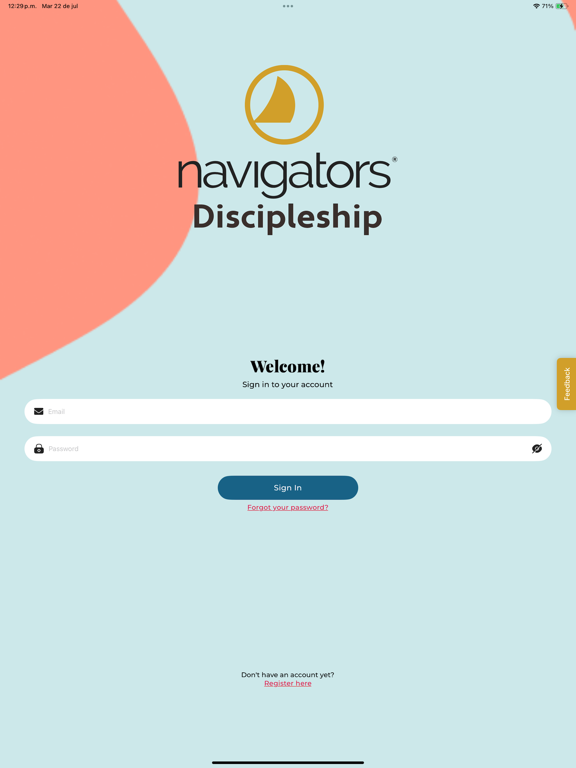 Navigators Discipleship iPad screenshot 1 - Lifestyle app