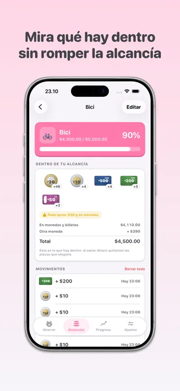 Hucha, Ahorro, Meta, Objetivo screenshot 2 of 5
