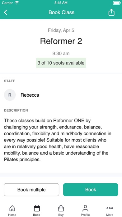 The Pilates Klinik Screenshot