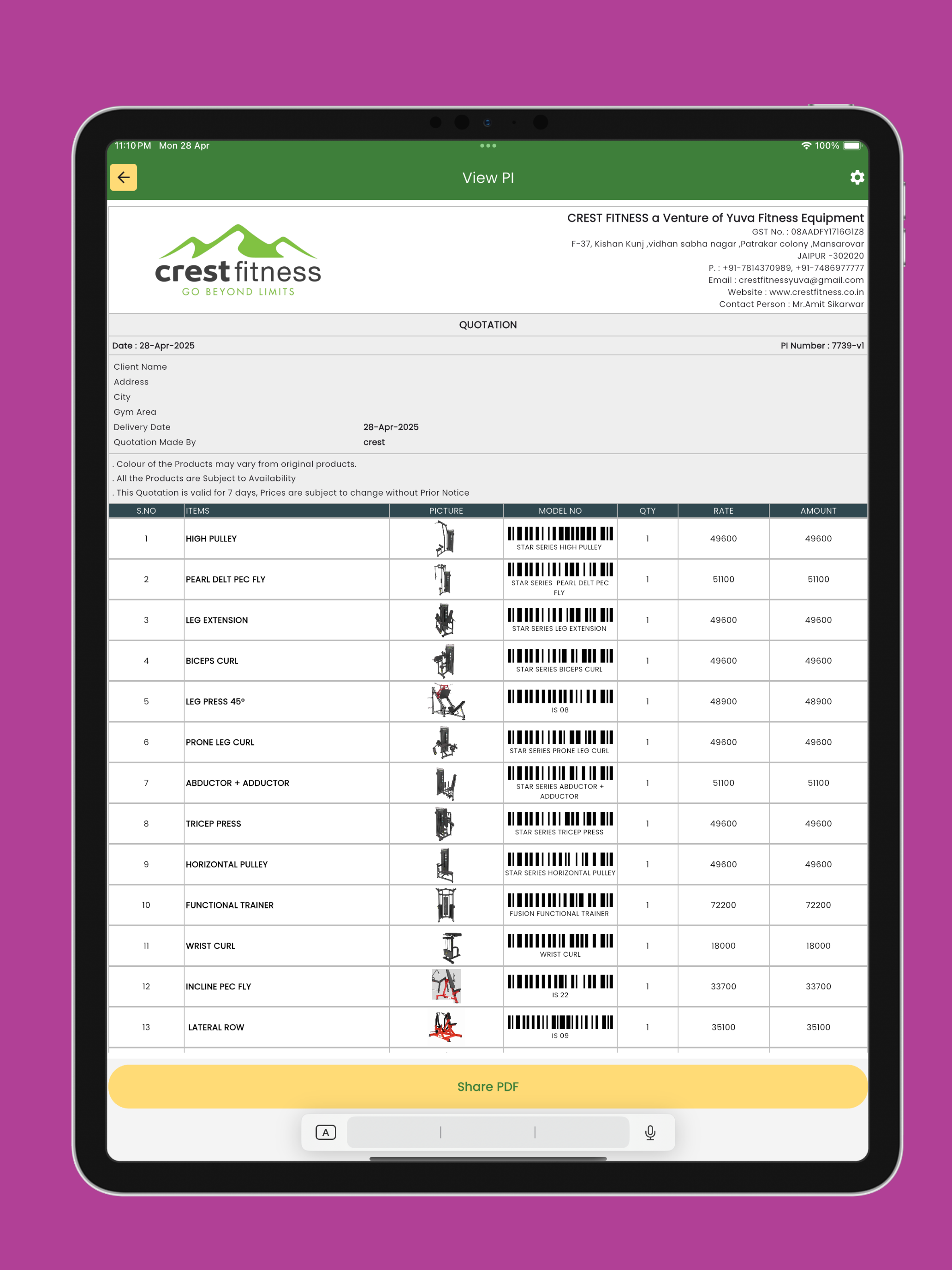 Crest Fitness screenshot 10