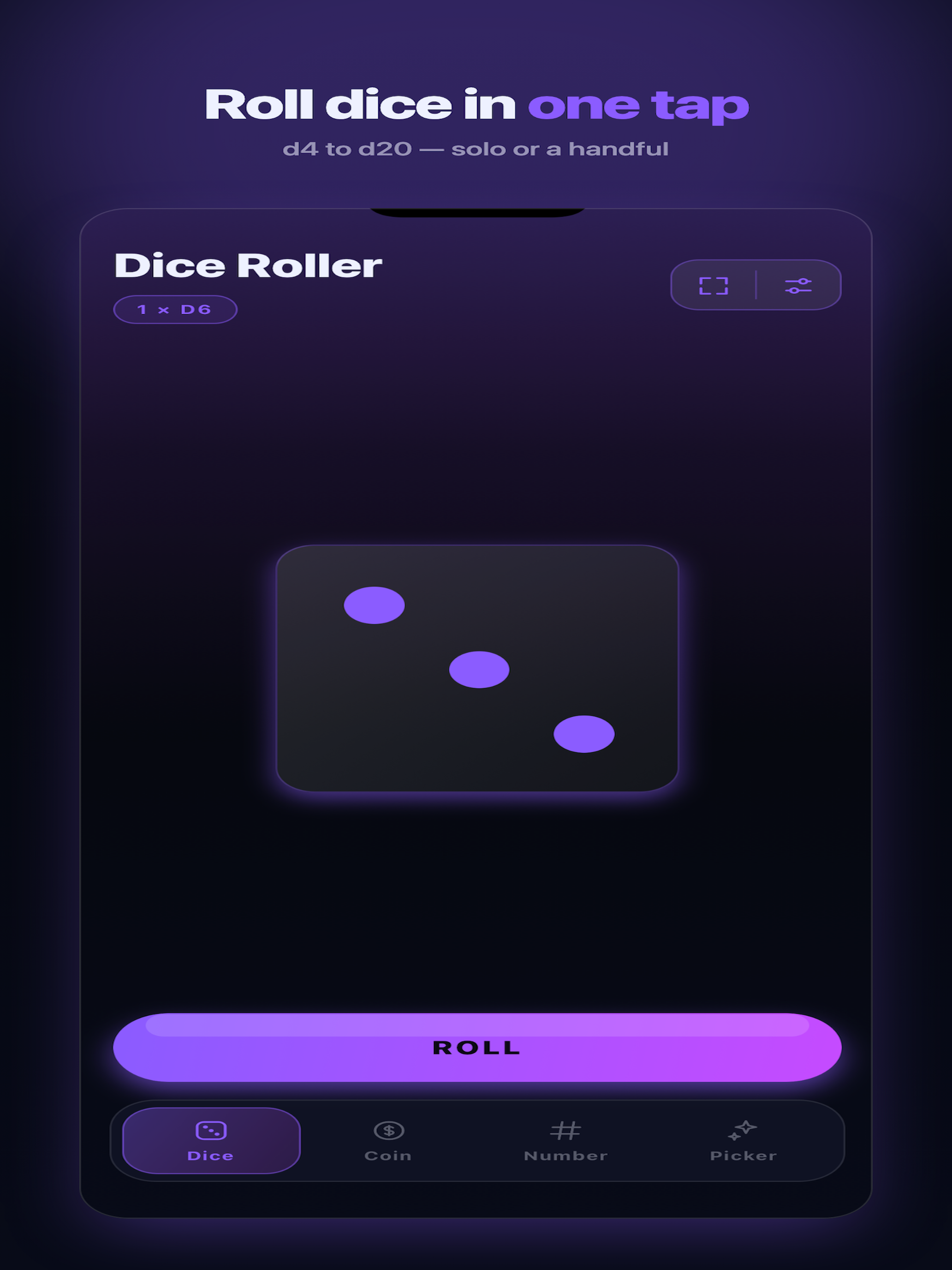 Randomizer: Dice, Coin, Number screenshot 5