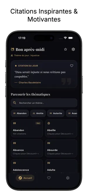 Cithari: Citations Inspirantes screenshot 1