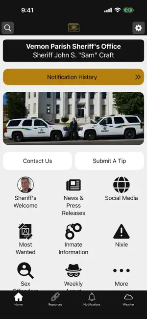 Vernon Parish Sheriff's Office screenshot 1