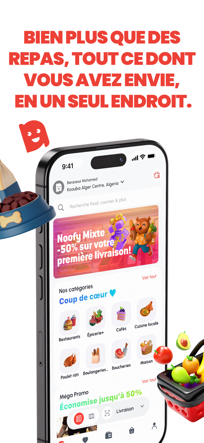 Noofy – Repas Courses and Plus