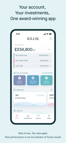 Killik & Co: Save Plan Invest Screenshot 1 of 9