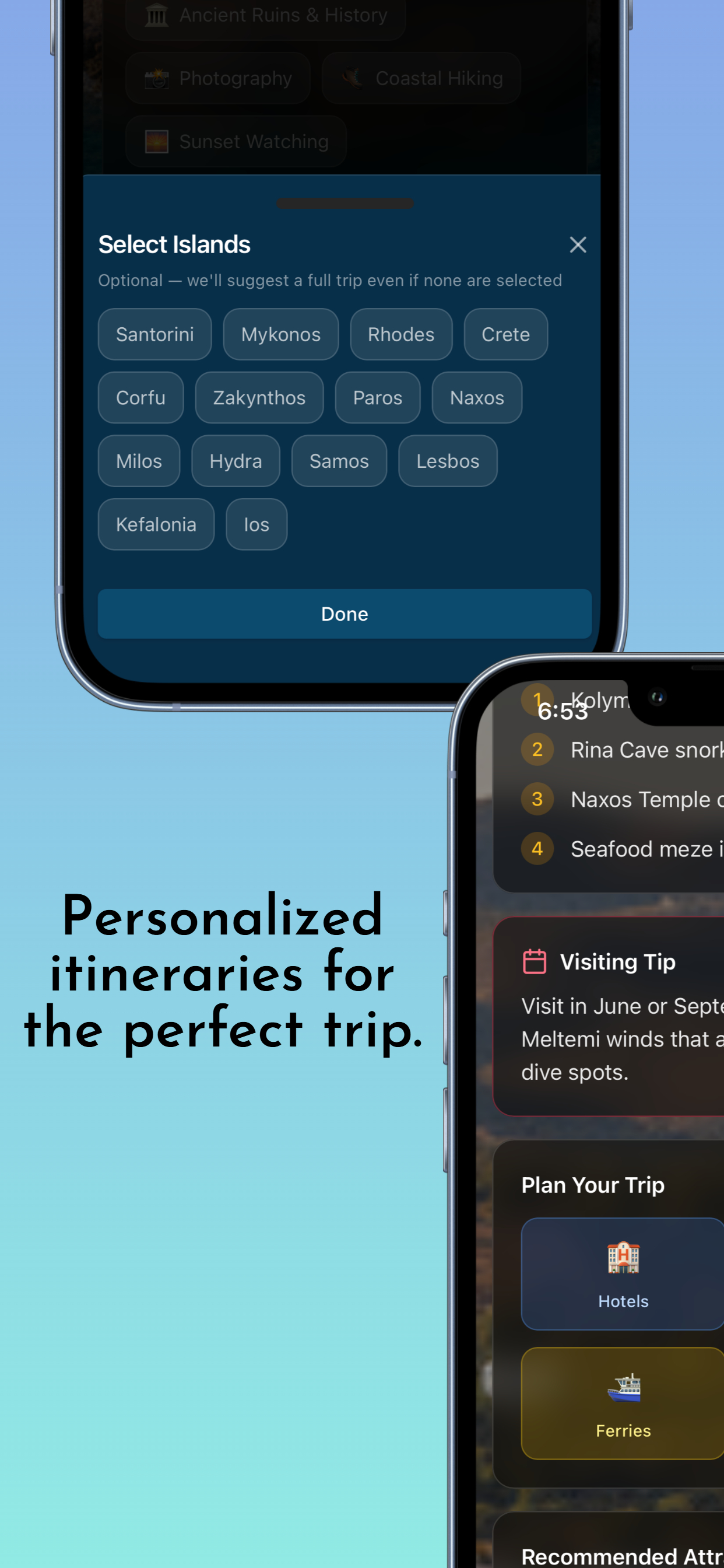 Greek Island Guide - Trip Plan screenshot 4