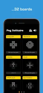 Peg Solitaire Unlimited screenshot #1 for iPhone