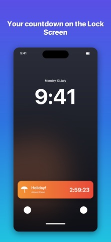 Countdown Widget: NanoCount iPhone screenshot