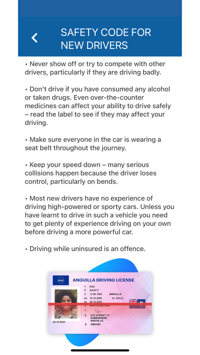 Screenshot #3 pour Anguilla Driving Theory Manual