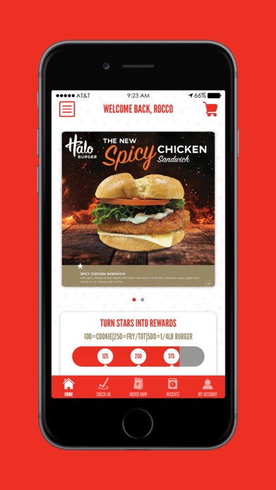 Halo Burger Rewards Screenshot