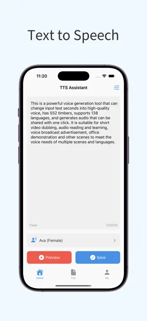 TTS Assistant - Text to Speech screenshot 1