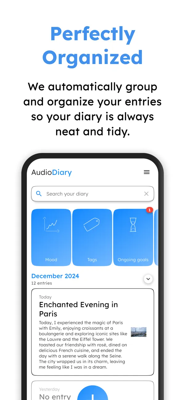Screenshot #3 pour Audio Diary: a smarter journal