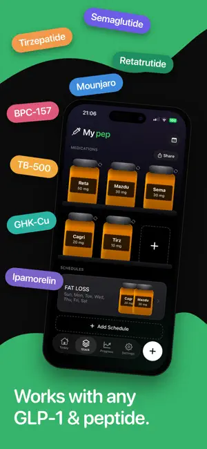 MyPep - Peptide Tracker screenshot 2