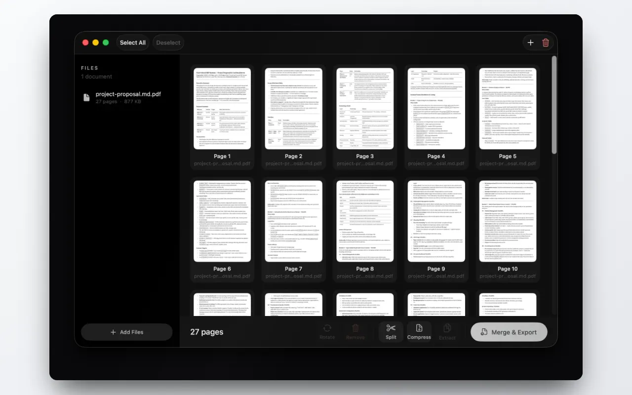 PDF Merge & Split on macOS