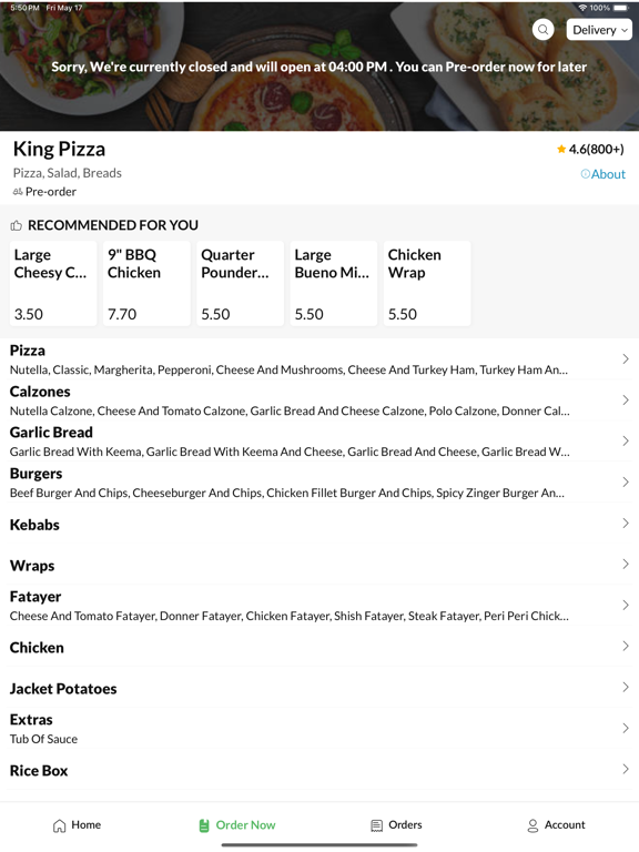Screenshot #6 pour King Pizza Widnes
