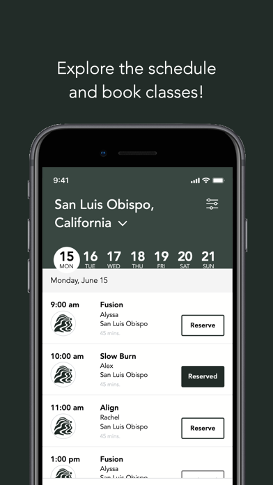 Sol Pilates SLO iPhone screenshot 3 - Health & Fitness app