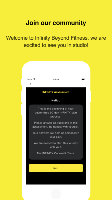 Infinity Beyond Fitness Screenshot