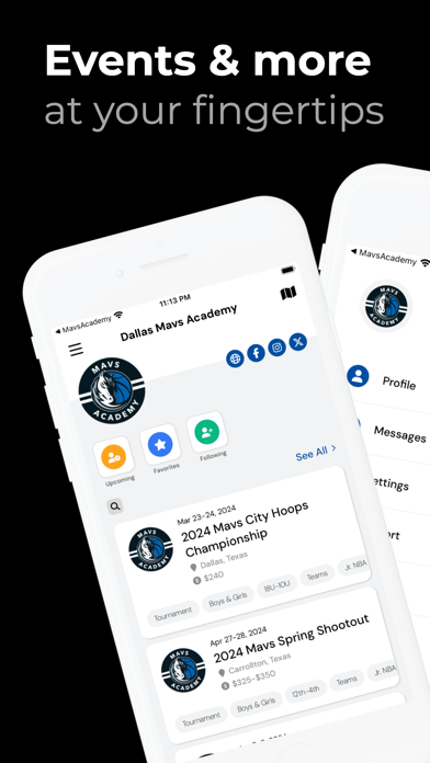 Mavs Academy Tournaments Screenshot