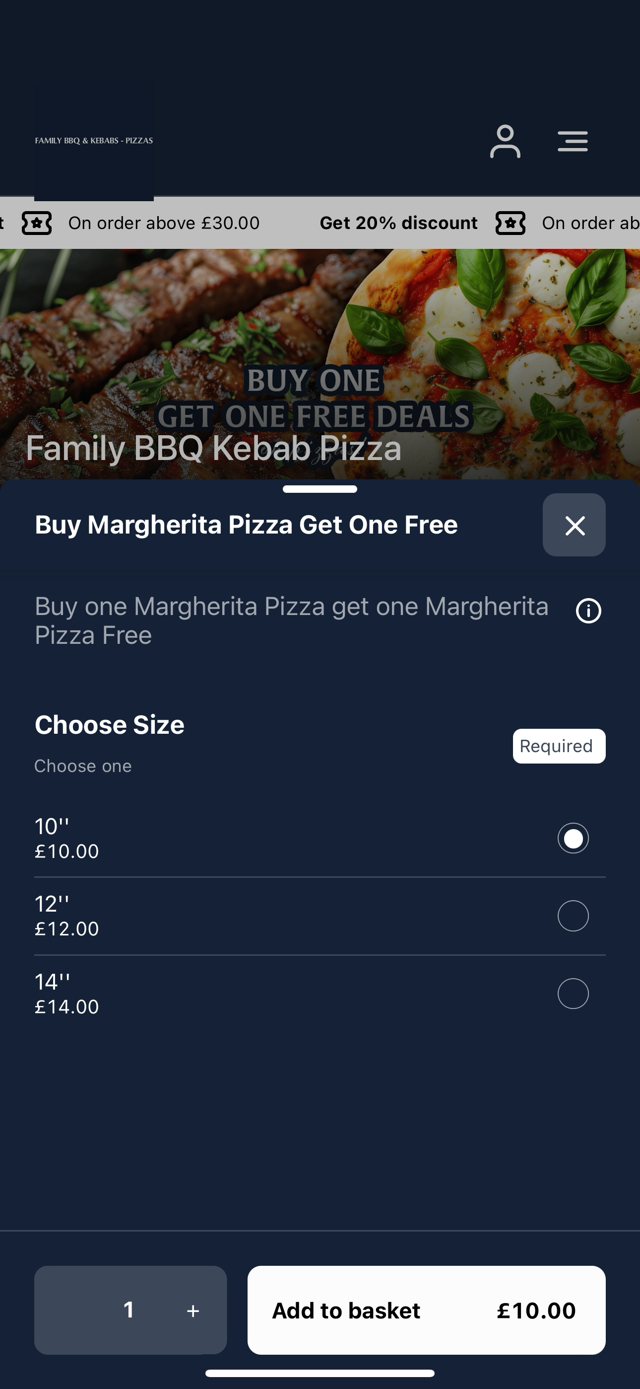 Family BBQ Kebab Pizza screenshot 4
