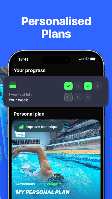 SwimUp: Swimming Workouts App Screenshot