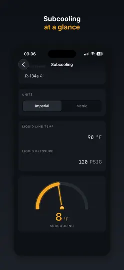 Captura de pantalla de FieldCalc en iPhone 3