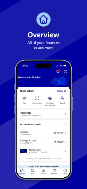 Nordea Mobile - Denmark screenshot 1