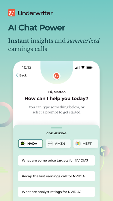 Underwriter AI: Learn Stocks Screenshot