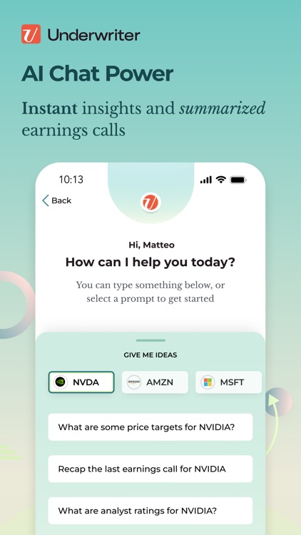 Underwriter AI: Learn Stocks