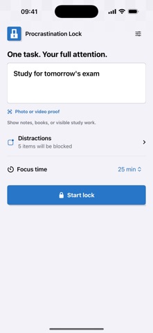 Procrastination Lock Screenshot 1 of 4