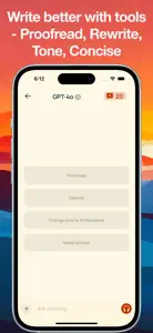 Chat AI - Ask Write Create screenshot #2 for iPhone