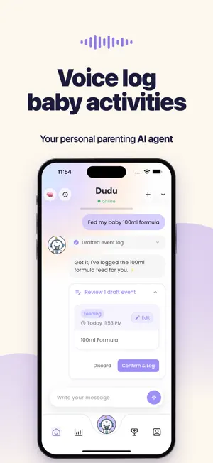 Dudu: Baby Tracker AI screenshot 1