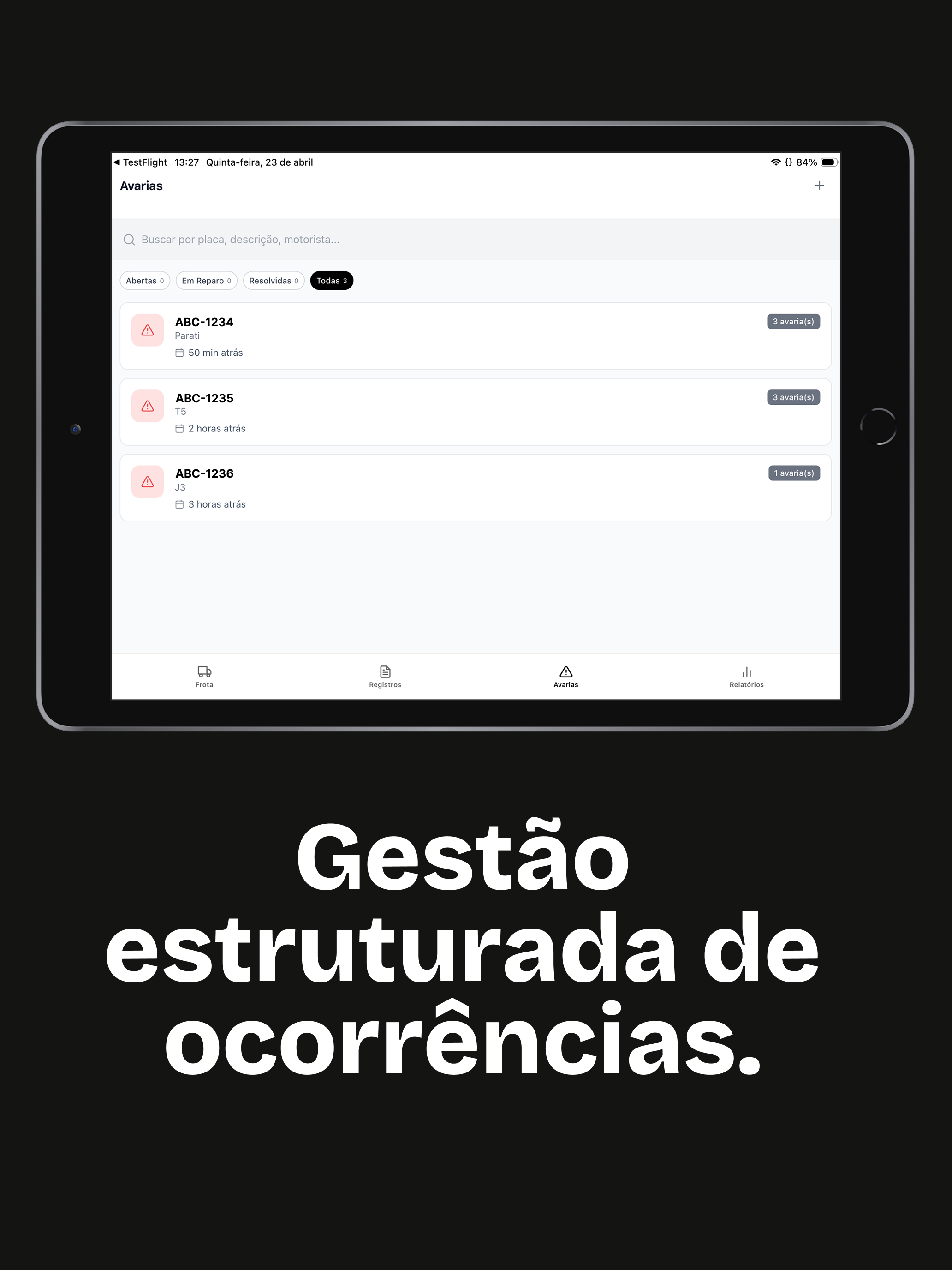 Vaneo: Controle de Frota