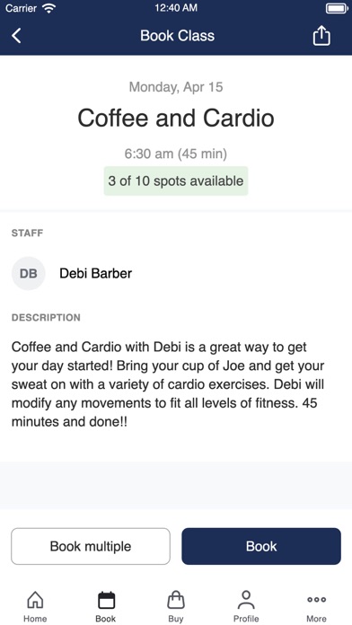 Vine Health and Fitness Screenshot