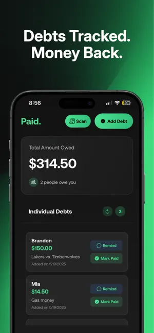 Paid - Debt Tracker screenshot 1