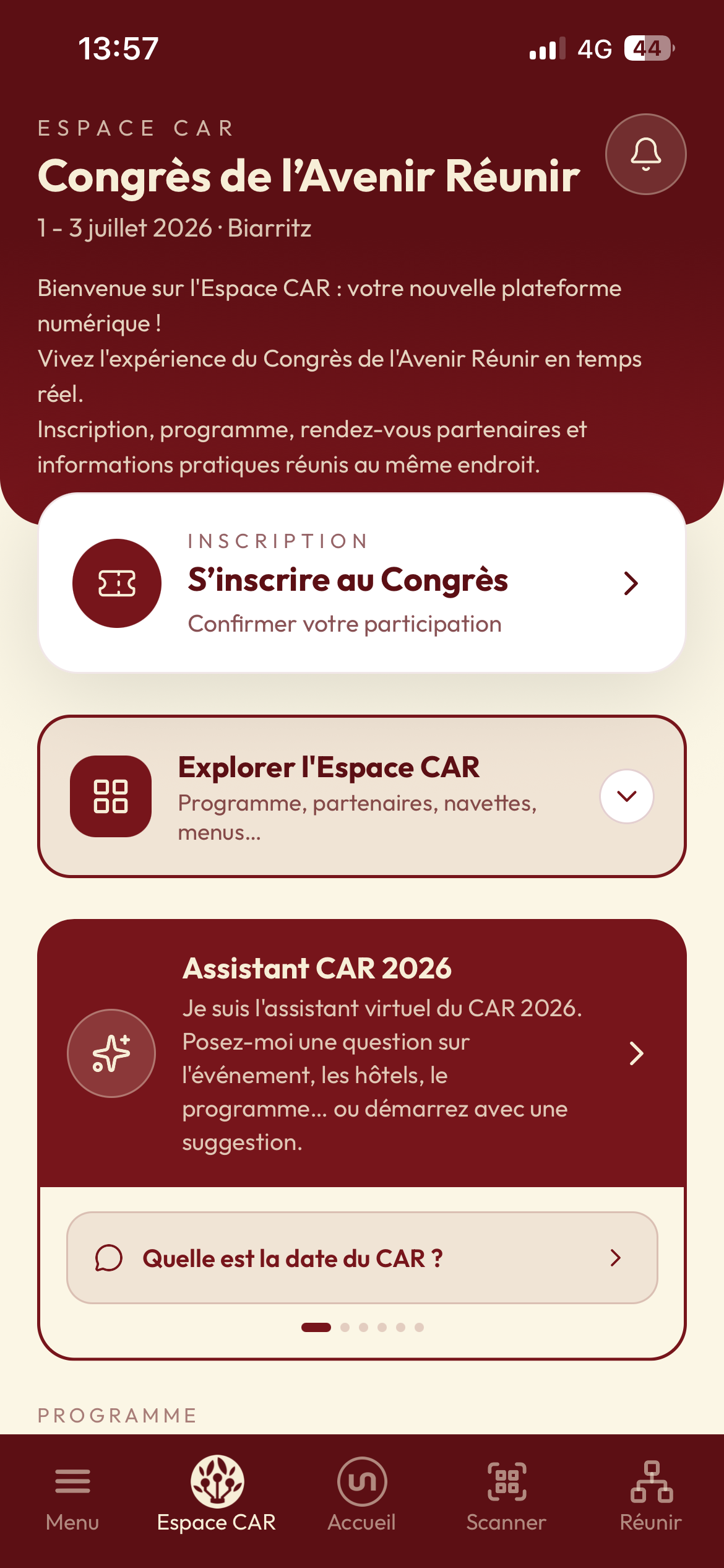 Réunir screenshot 4
