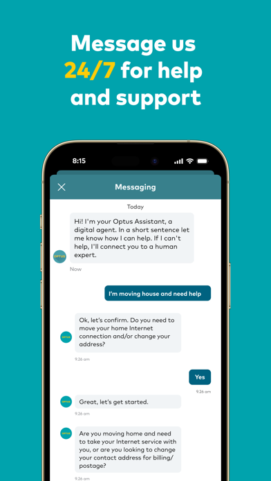 My Optus Screenshot