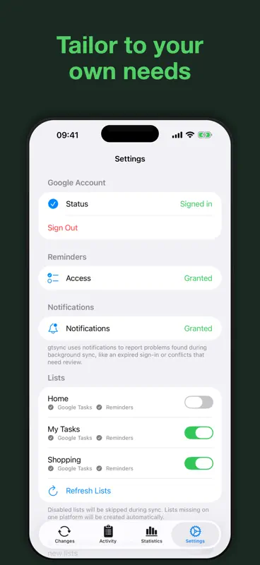 gtsync: Sync Tasks & Reminders screenshot 7 of 7