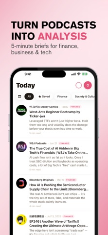 Podket: AI Podcast Summary iPhone screenshot
