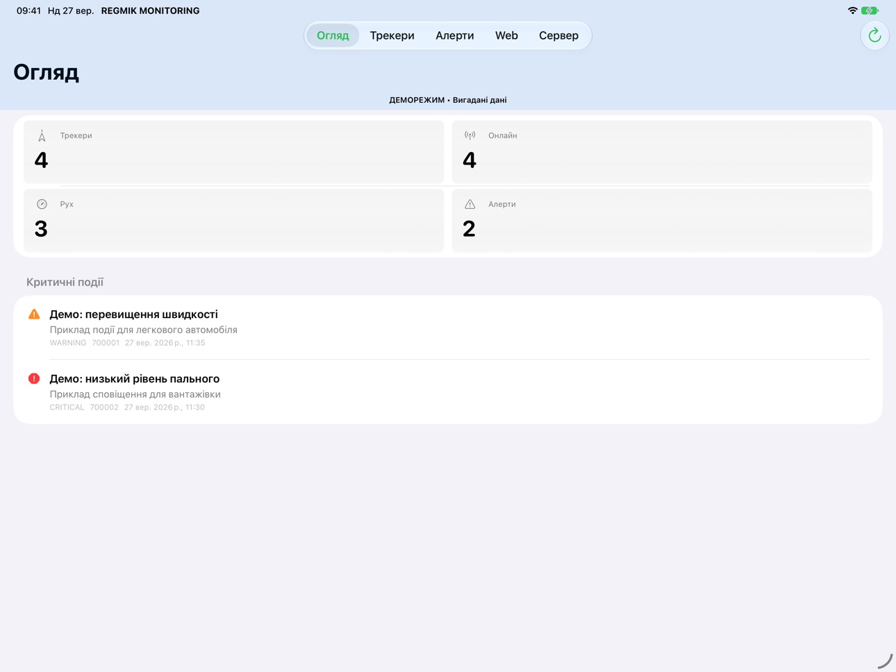 Screenshot 2 of REGMIK MONITORING