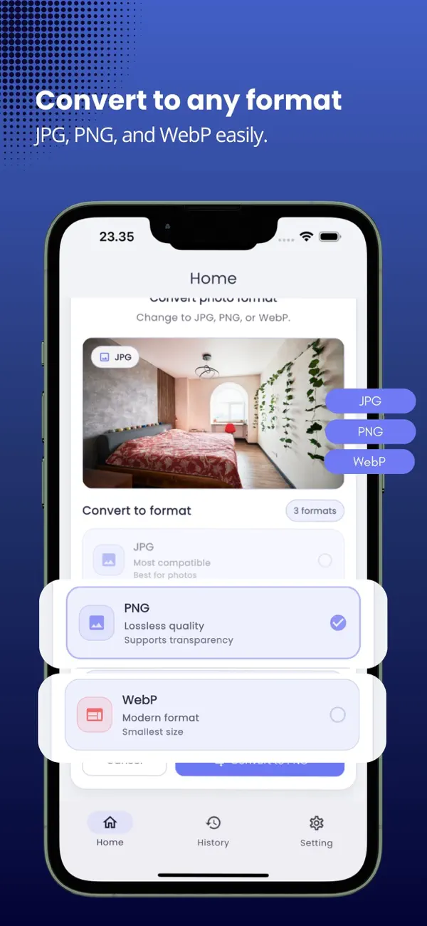 Screenshot #3 pour PixLean – Image Compressor