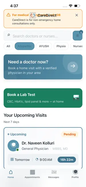 CareDirect - Doctor at Home screenshot 4