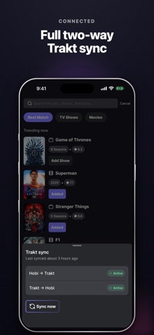 Hobi Time: TV Show Tracker Screenshot 3 of 9