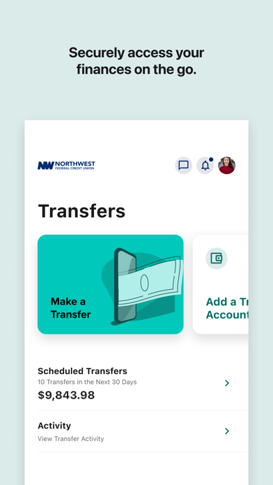 NWFCU Mobile Banking Screenshot