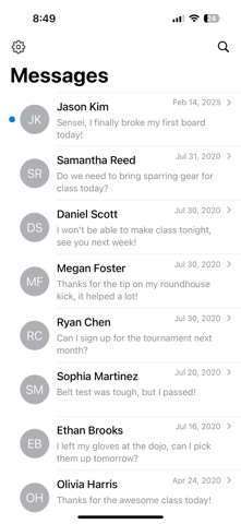 Zivvy Messenger iPhone screenshot