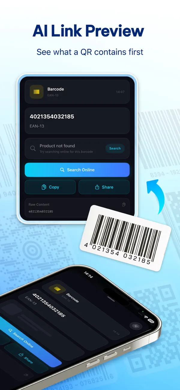 Screenshot #3 pour Safe QR Scanner AI